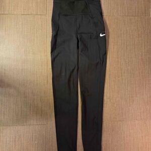 Nike Black Tights with White Swoosh